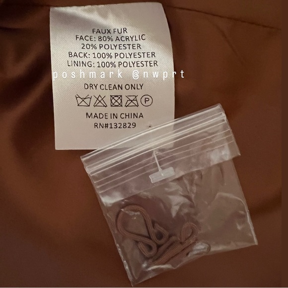 MAJORELLE ๐ฆ Tatiana Faux Fur Coat Jacket Chestnut Brown XXS XS 0 Tatianna - Picture 4 of 8